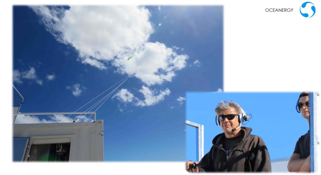 High-load Kite flight on OCEANERGY K1 Kite Control System